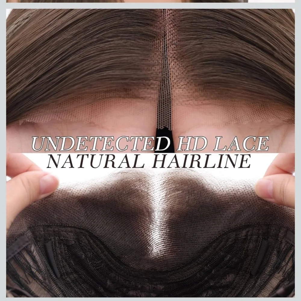 (2) Two 22”  Wig Style: Synthetic Lace Front Wig, Glueless Wig, 13x4 Lace Front - Picture 4 of 10